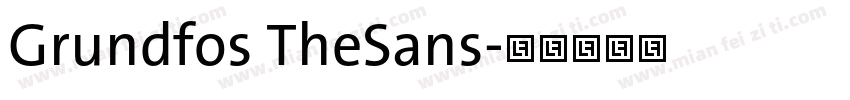 Grundfos TheSans字体转换